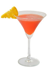 cocktails and alcohol on white background