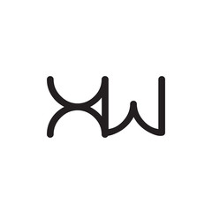 initial letter rounded logo modern