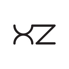 initial letter rounded logo modern