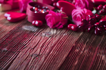 Romantic concept background.