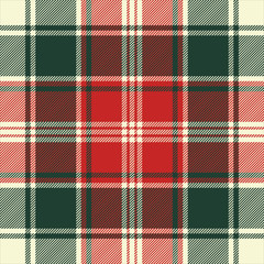 Fabric texture check plaid seamless pattern