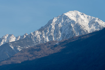 Fototapeta na wymiar Aosta Valley mountains, Italy