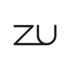 initial letter rounded logo modern