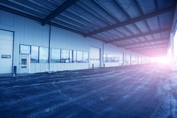 Modern factory building warehouse