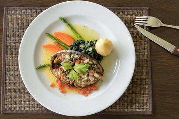 Fried mackerel Steak