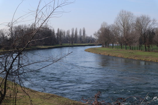 Fiume Adda, lombardia,italia