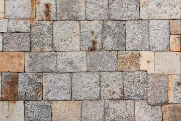 Obraz premium Colorful natural stone wall texture background.