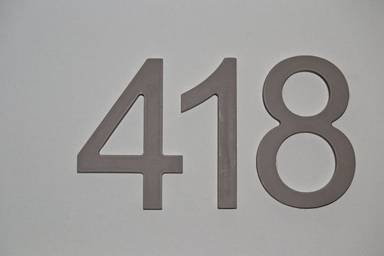 house or hotel room numbers on clear gray surface, For graphical concept