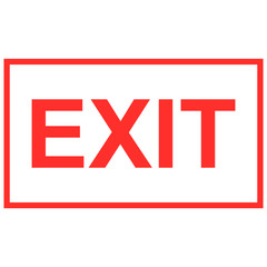 exit sign vector