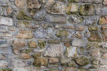 Old stone wall texture or background, stone pattern