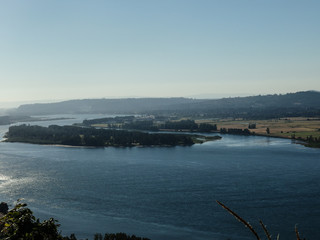 Beautiful landscape from Vista House in Oregon state