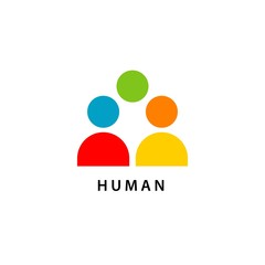 Human Icon Vector Template Design