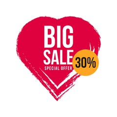 Big Sale 30% Special Offer Vector Template Design