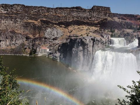 Beautiful Shoshone Falls waterfalls in USA