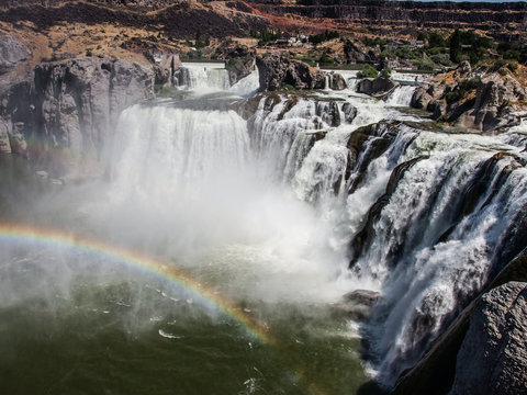 Beautiful Shoshone Falls waterfalls in USA