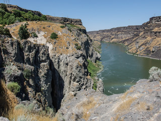 Beautiful Shoshone Falls waterfalls in USA