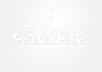 Number one winner in competition, vector illustration paper art style business concept