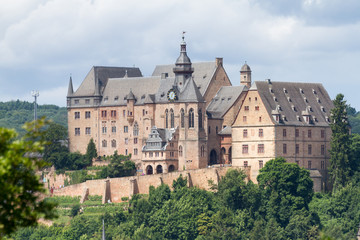 Fototapeta na wymiar Medieval castle of Marburg an der Lahn