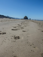 Beautiful landscape of Cannon Beach in Oregon