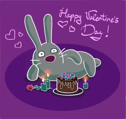 St. Valentine's day funny greeting card