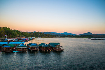 Houseboat in the river