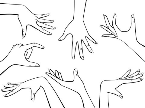 Male And Female Hands Holding Little Fingers Hand Drawn Doodle Drawing  Connection Of Lovers Through The Little Finger Stock Illustration -  Download Image Now - iStock