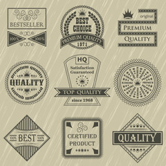 Retro labels set. Retro Vintage Design