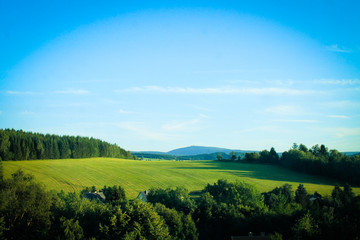 Fototapeta na wymiar Landschaft des Erzgebirge
