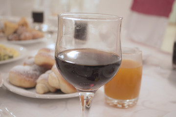 drink in glass wine