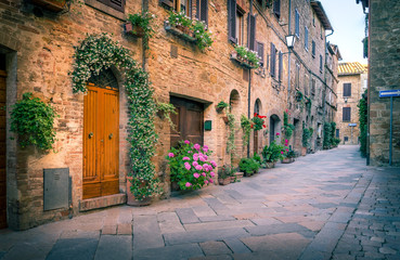 Street of Pienza, Tuscany