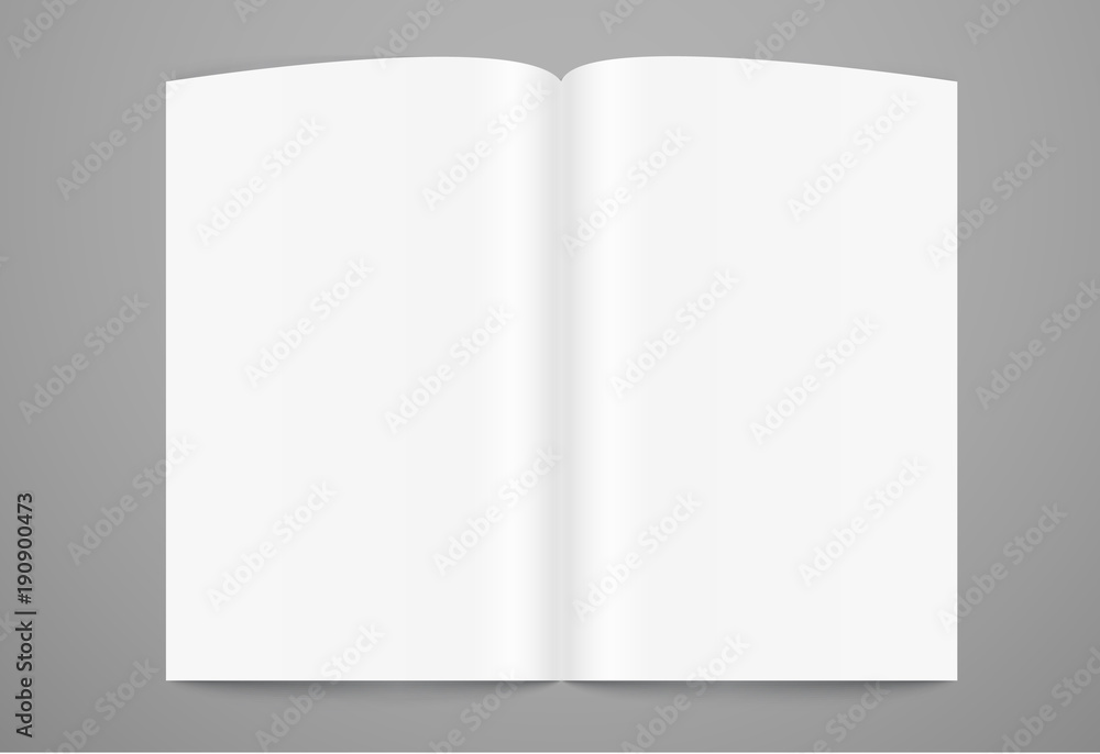 Poster open book page template. ready for a content