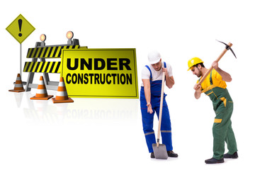 Concept of under construction for your webpage