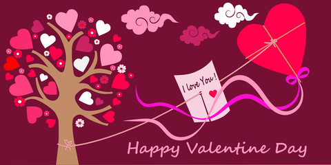 Основные Rvalentines day greeting card love spring tenderness fidelity friendship heart heart graphic illustration designGB