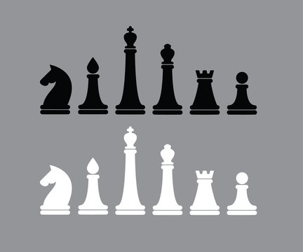 Vector illustration Chess figures