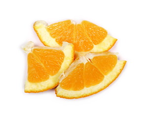 Naklejka na ściany i meble orange slice isolated on white background