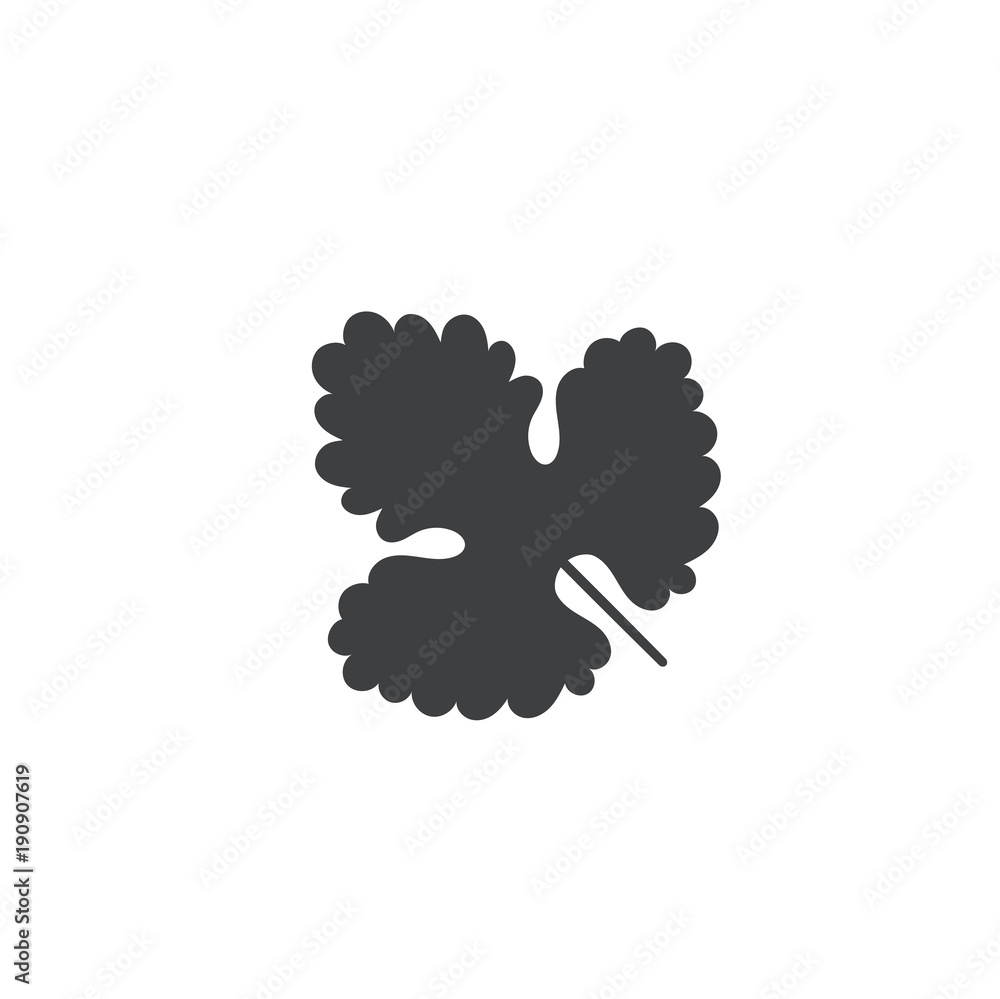 Sticker leaf icon. sign design