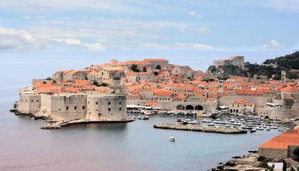 Fototapeta na wymiar vieuw on the old town Dubrovnik, Croatia