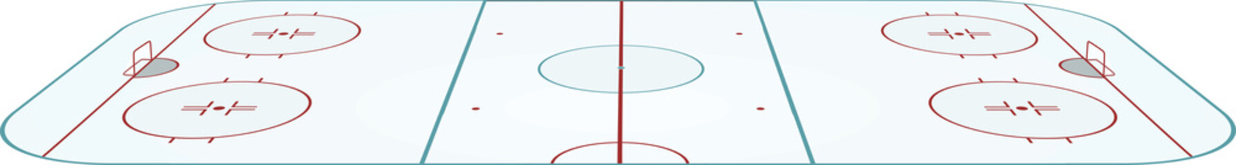 Hockey field. vector illustration