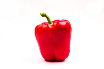 Closeup of a Single Red Bell Pepper