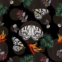  summer tropical seamless Vintage  floral spring pattern collection ,vector illustration eps 10