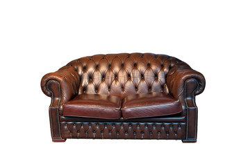 Ledersofa freigestellt