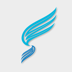 Wings logo template vector icon design