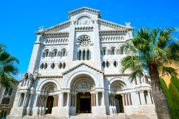 View of Saint Nicholas Cathedral in Monaco.
