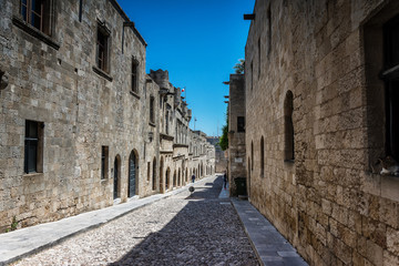 Fototapeta na wymiar Palace of the Grand Master of the Knights on Rhodes island, Greece