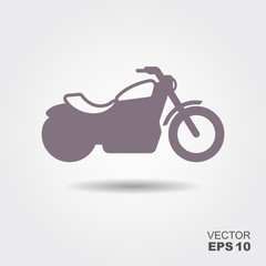 Motorcycle icon vector