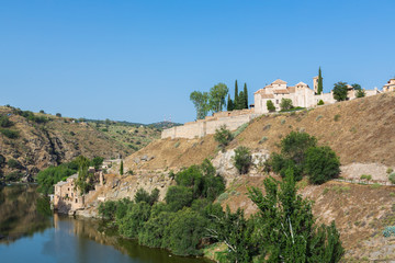 Fototapeta na wymiar A view of beautiful medieval Toledo, Spain.