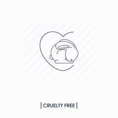 Cruelty free logo. Not tested on animals
