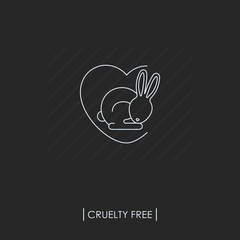 Cruelty free logo. Not tested on animals