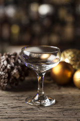 cocktail glass on the bar