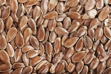 Brown flax seeds
